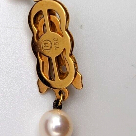 Mikimoto Fine White Cultured High Luster Pearls 18 - Picture 6 of 8